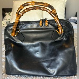 Gucci Dome Bamboo Top Handel/Crossbody
